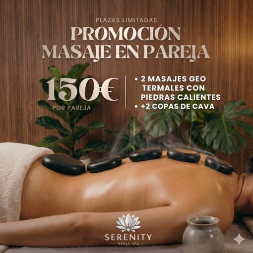 Promoción Masaje en Pareja Geo Termal